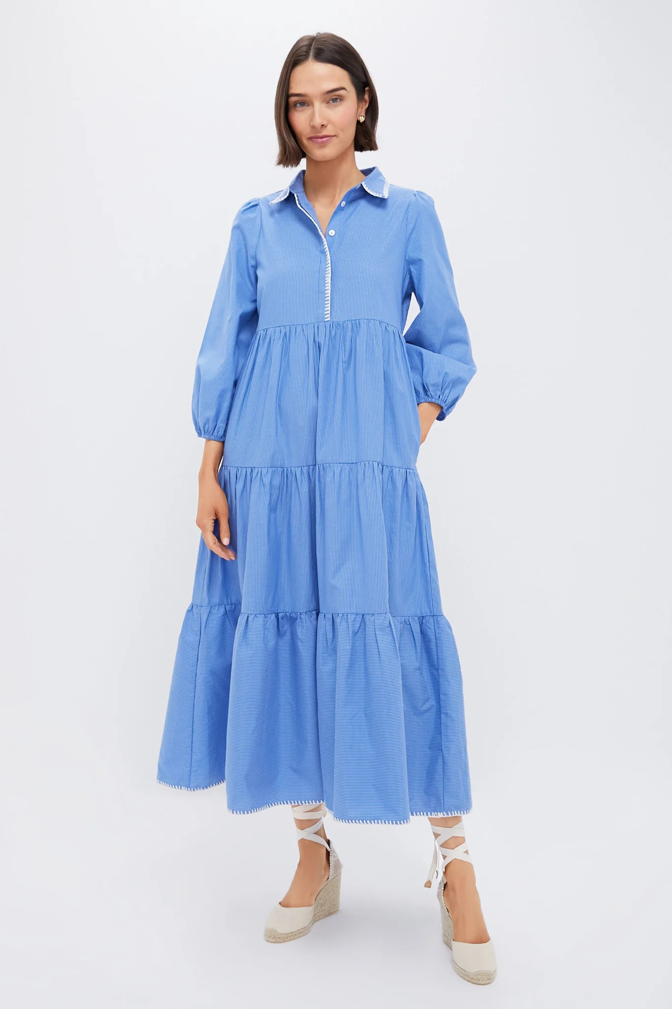 Whipstitch Blue Stripe Mabel Maxi Dress | Tuckernuck (US)
