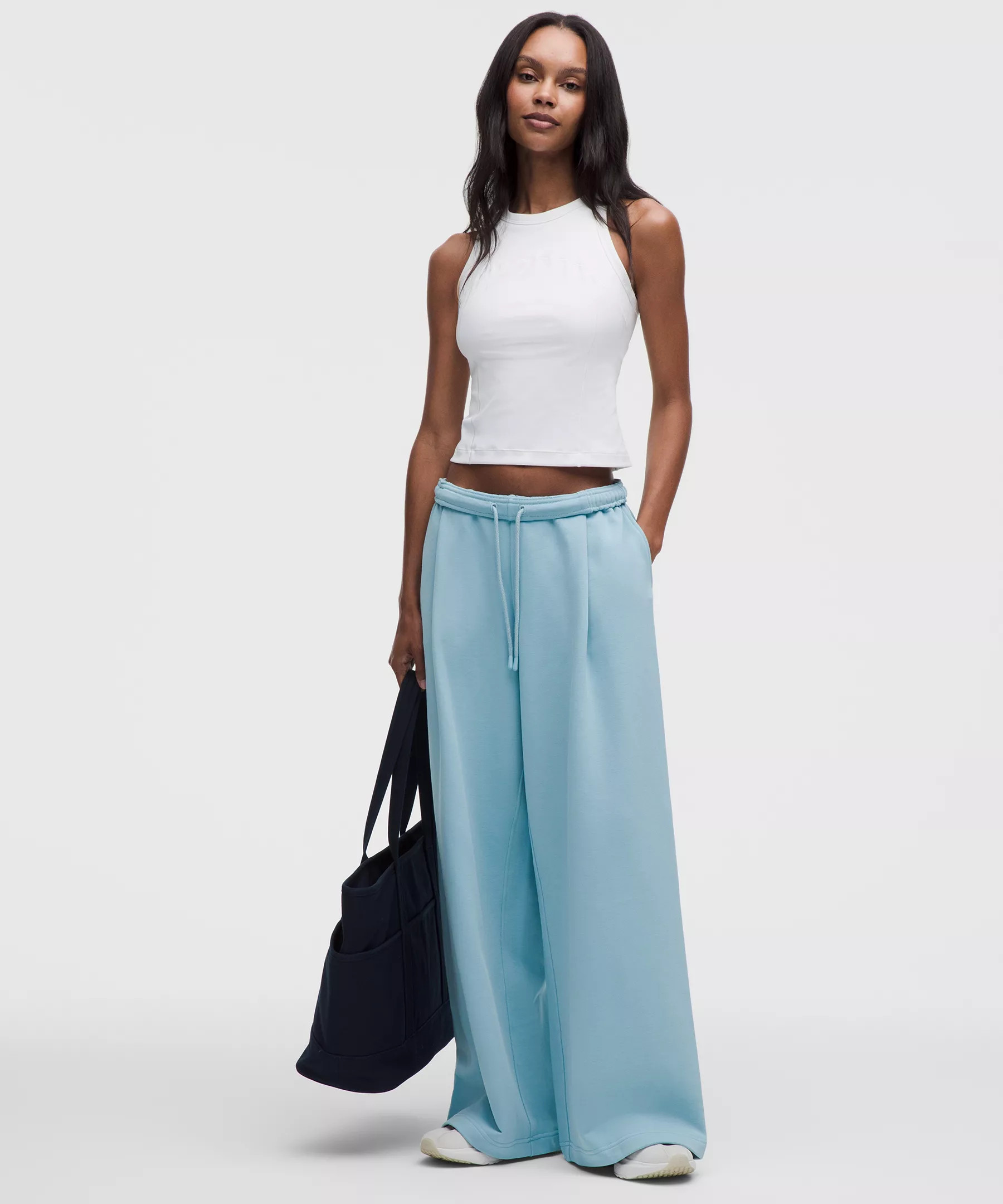 French Terry Mid-Rise Wide-Leg Pant | Lululemon (US)