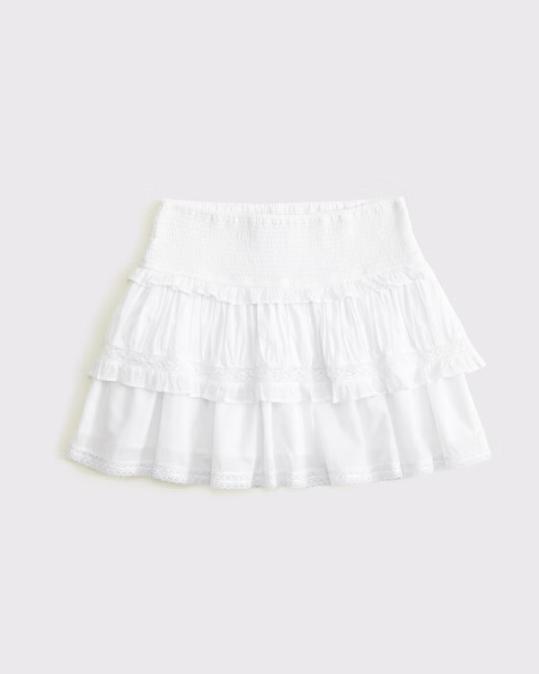 Women's High Rise Boho Mini Skort | Women's Bottoms | Abercrombie.com | Abercrombie & Fitch (US)