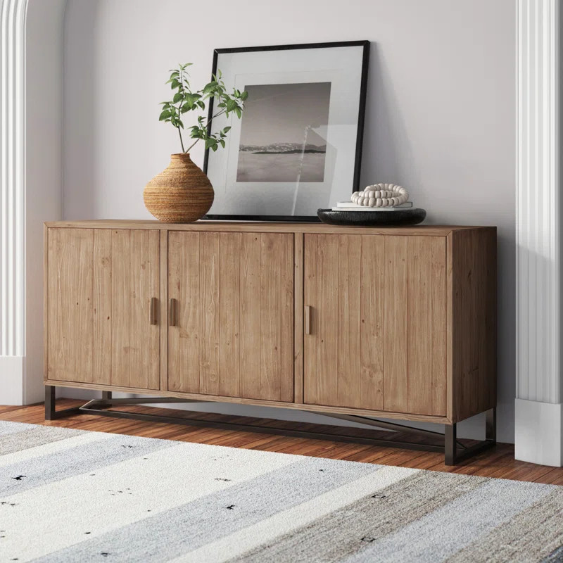Lopez 67.75'' Wide Pine Solid Wood Sideboard | Wayfair North America