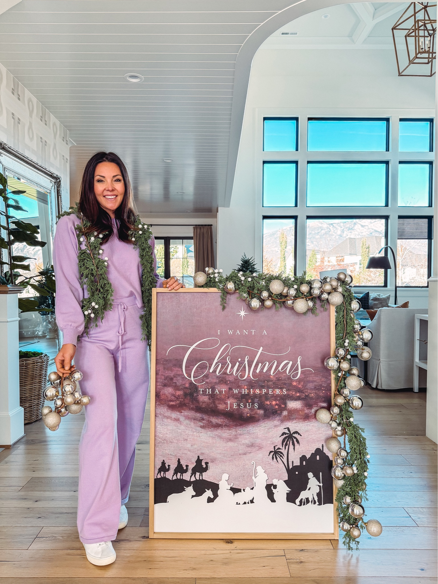 Code: MYSHA20 for 20% off all signs!
“I need a Christmas that whispers Jesus”
My custom song is now available in so many amazing color options and sizes. I love the new oil painting canvas backing. 

Fav lounge set and garland linked as well.  

#LTKhome #LTKHoliday #LTKGiftGuide
