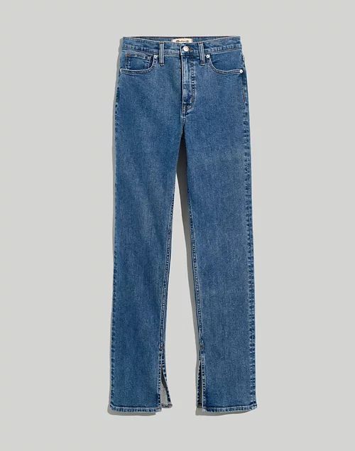 Mid-Rise Stovepipe Jeans in Knowland Wash: Slit-Hem Edition | Madewell