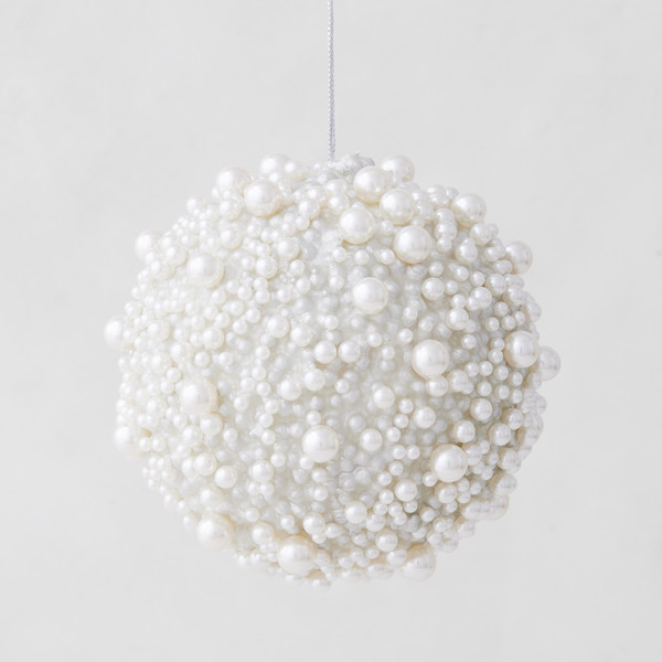 White Pearled Ornament | Z Gallerie