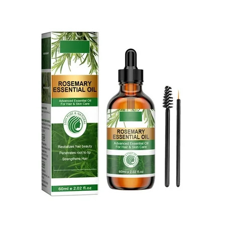 Essential Oils Rosemaries Hair Growth Oil Strengthens Hair Organics Rosemaries Hair Strengthening Oil Rosemaries Essences Oil 60ml With Mascara Brush + Eye Liner Brush Buy 2 Get 3 | Walmart (US)