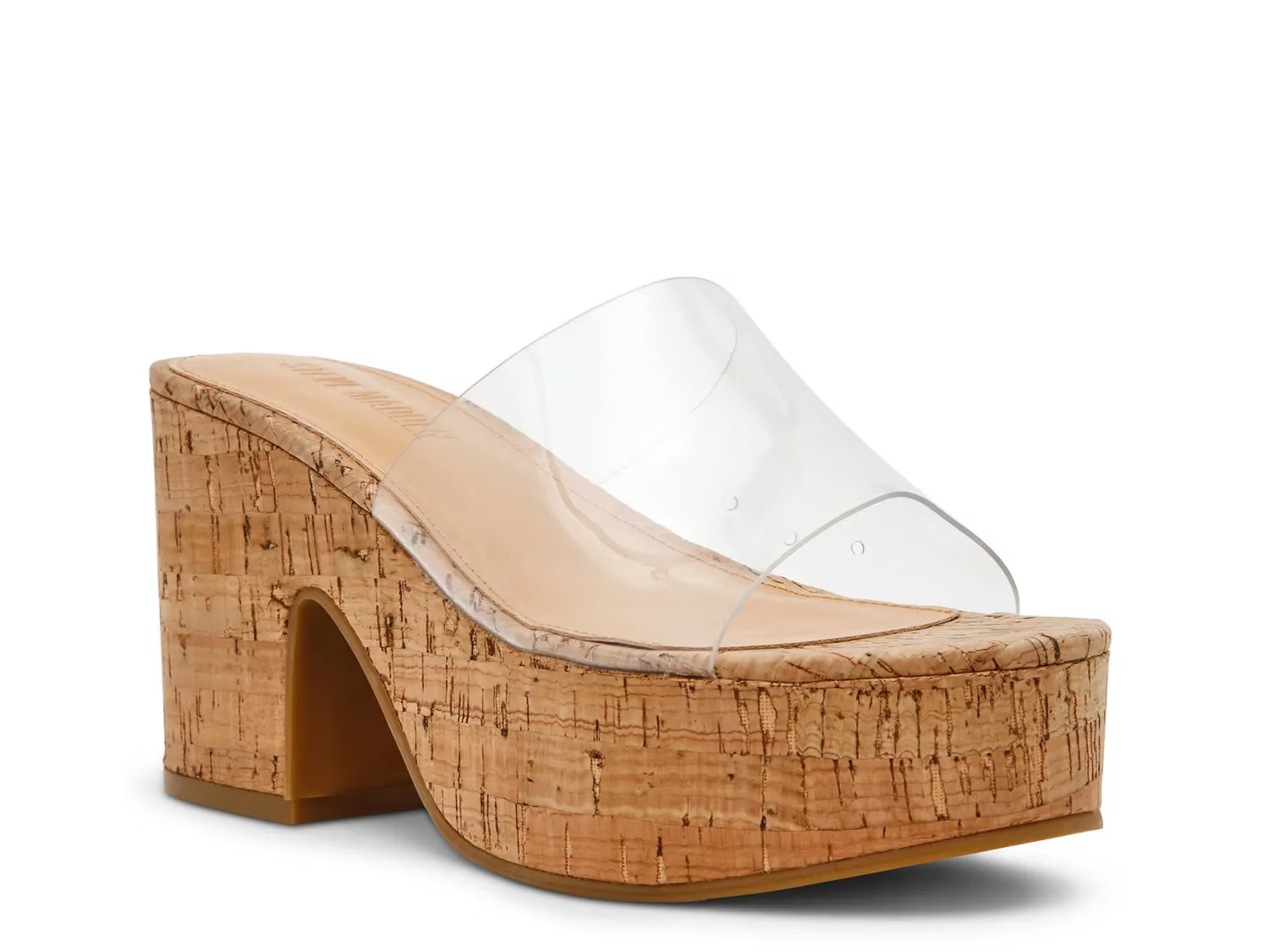 Steve Madden Trippy Platform Sandal | Women's | Clear/Beige | Size 9.5 | Sandals | Block | DSW