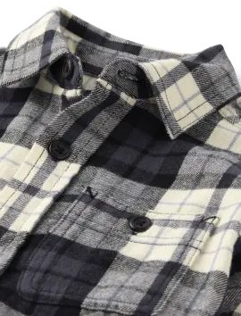 Boys Long Sleeve Plaid Flannel Button Up Shirt | The Children's Place  - HAY STACK | The Children's Place