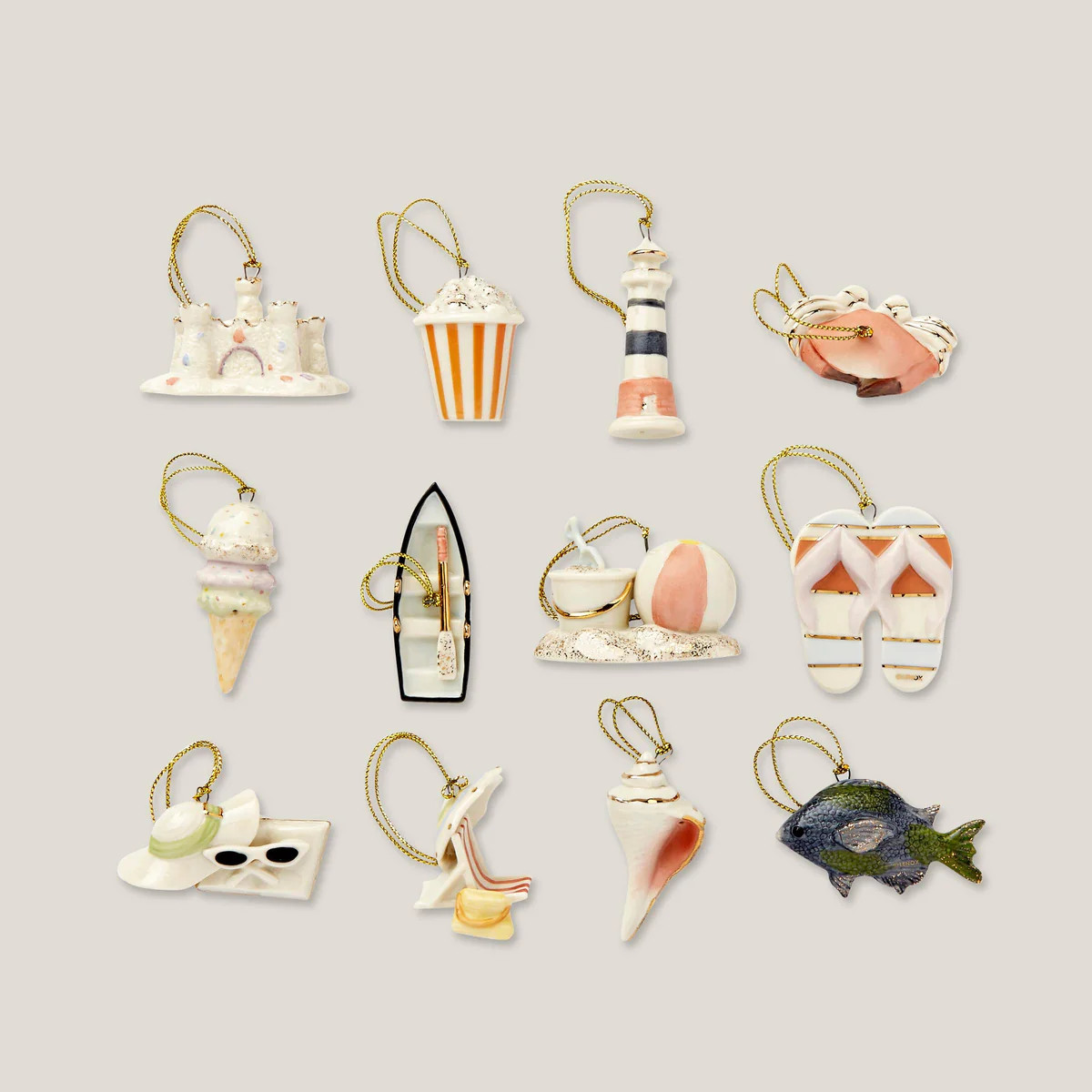 Summer 12-Piece Mini Ornament Set | Lenox