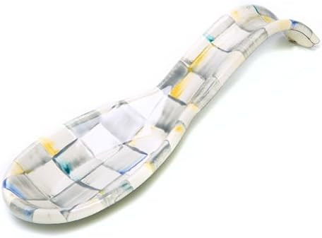 MACKENZIE-CHILDS Enamel Spoon Rest, Kitchen Spoon Holder and Utensil Rest for Stovetop, Grey-and-... | Amazon (US)