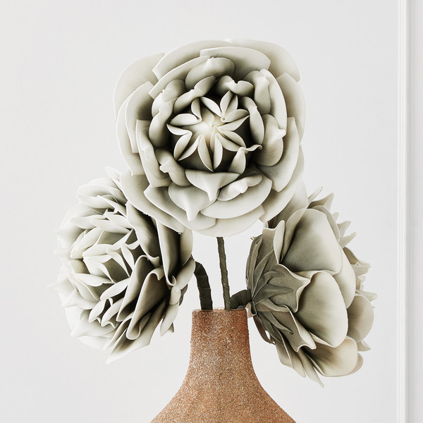 Faux Village Flower - Set of 3 | Z Gallerie