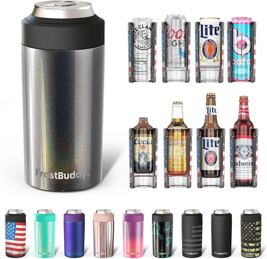 Frost Buddy Universal Can Cooler - Fits all - Stainless Steel Can Cooler for 12 oz & 16 oz Regula... | Amazon (US)