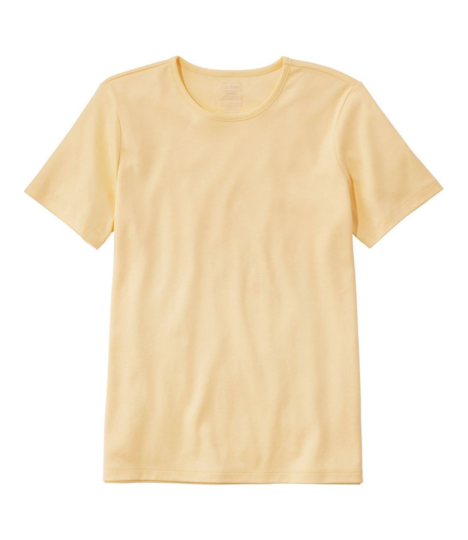 Women's Pima Cotton Tee, Short-Sleeve Crewneck | L.L. Bean