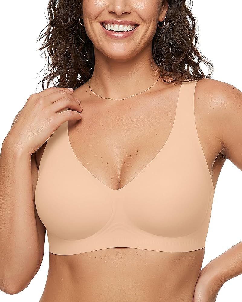 Full Coverage Minimizer,Wireless Pushup,Plus Size Tshirt Bras for Seniors,Comfortable,Cooling,Con... | Amazon (US)