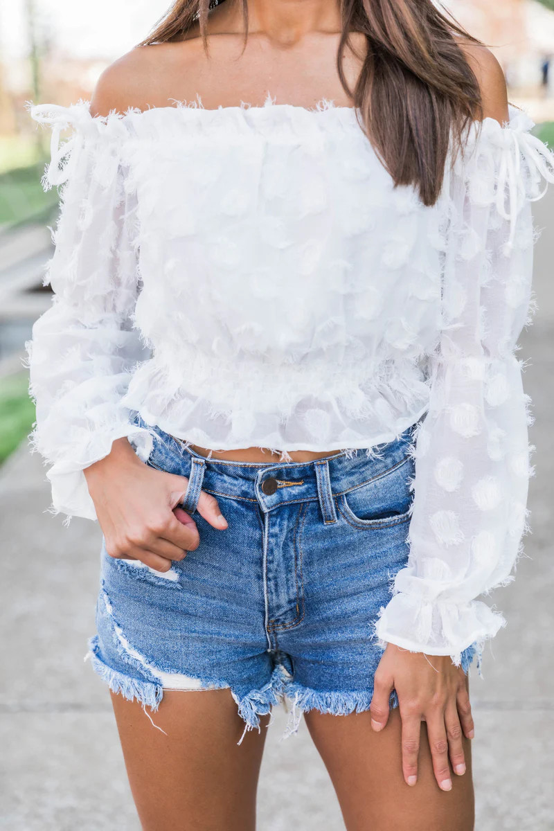 True To Yourself Blouse White | The Pink Lily Boutique