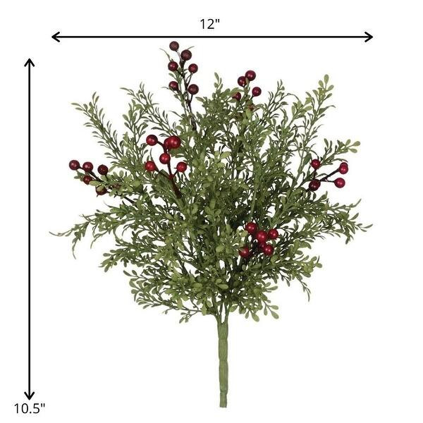 Sullivans Artificial Mini Leaf with Berries Plant 12"H Green - 10.5"L x 7"W x 12"H - Bed Bath & B... | Bed Bath & Beyond