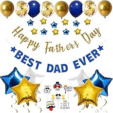 Happy Father's Day Aluminum Foil Balloon Set 16 Inches Letter Balloon Decoration for Father's Day... | Amazon (US)
