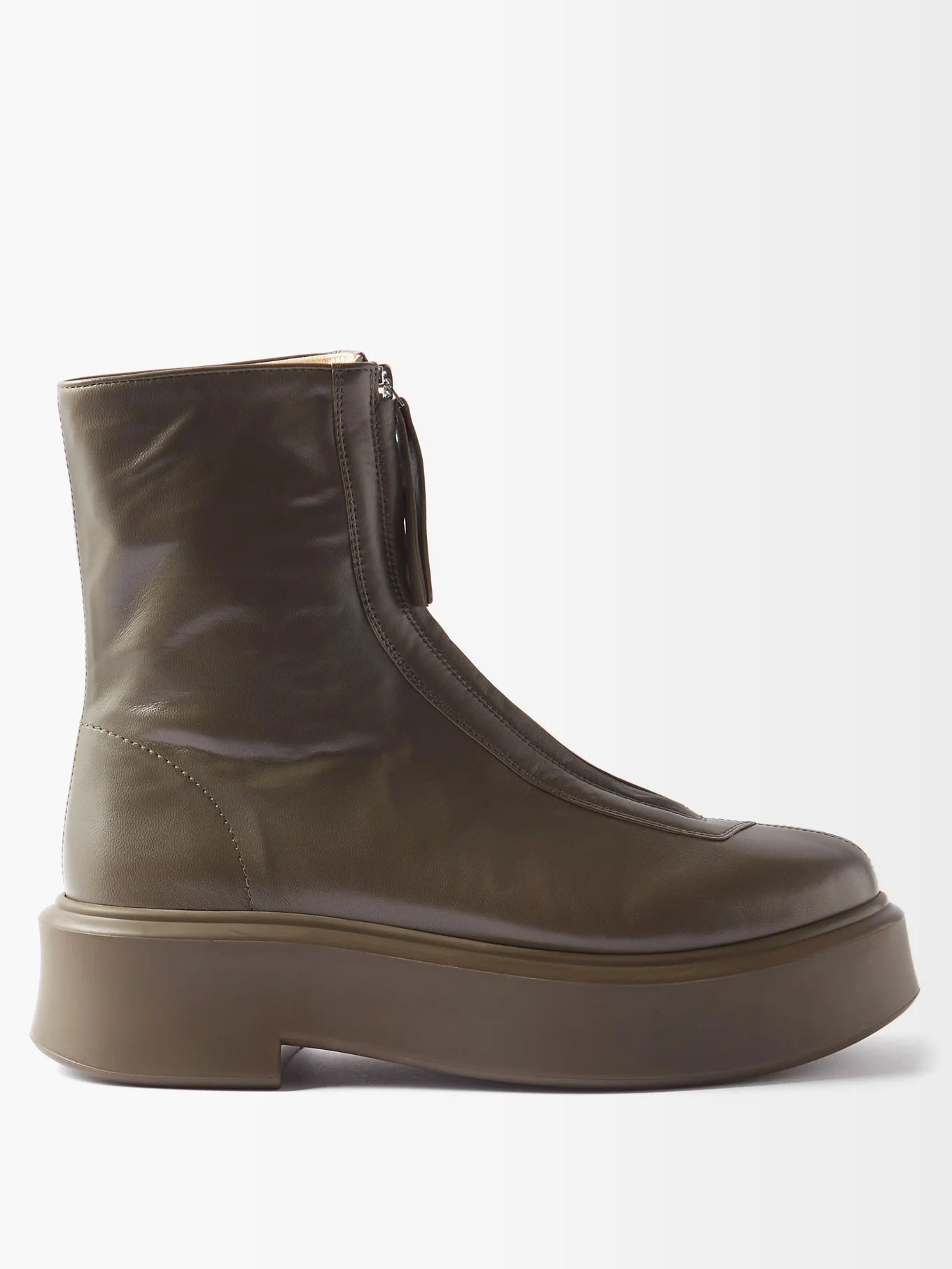 Zipped leather boots | Matches (UK)