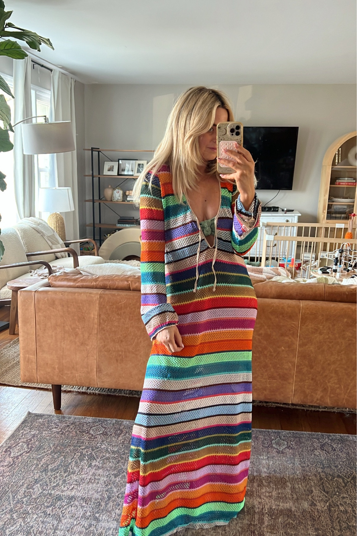 Rainbow show me your mumu beach coverup size medium 

Beach, swim, resort; resort wear

#LTKtravel #LTKswim #LTKSeasonal