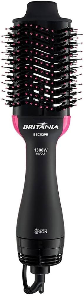 Escova Secadora Britânia BEC02PR Bivolt 4 em 1 1300W | Amazon (BR)