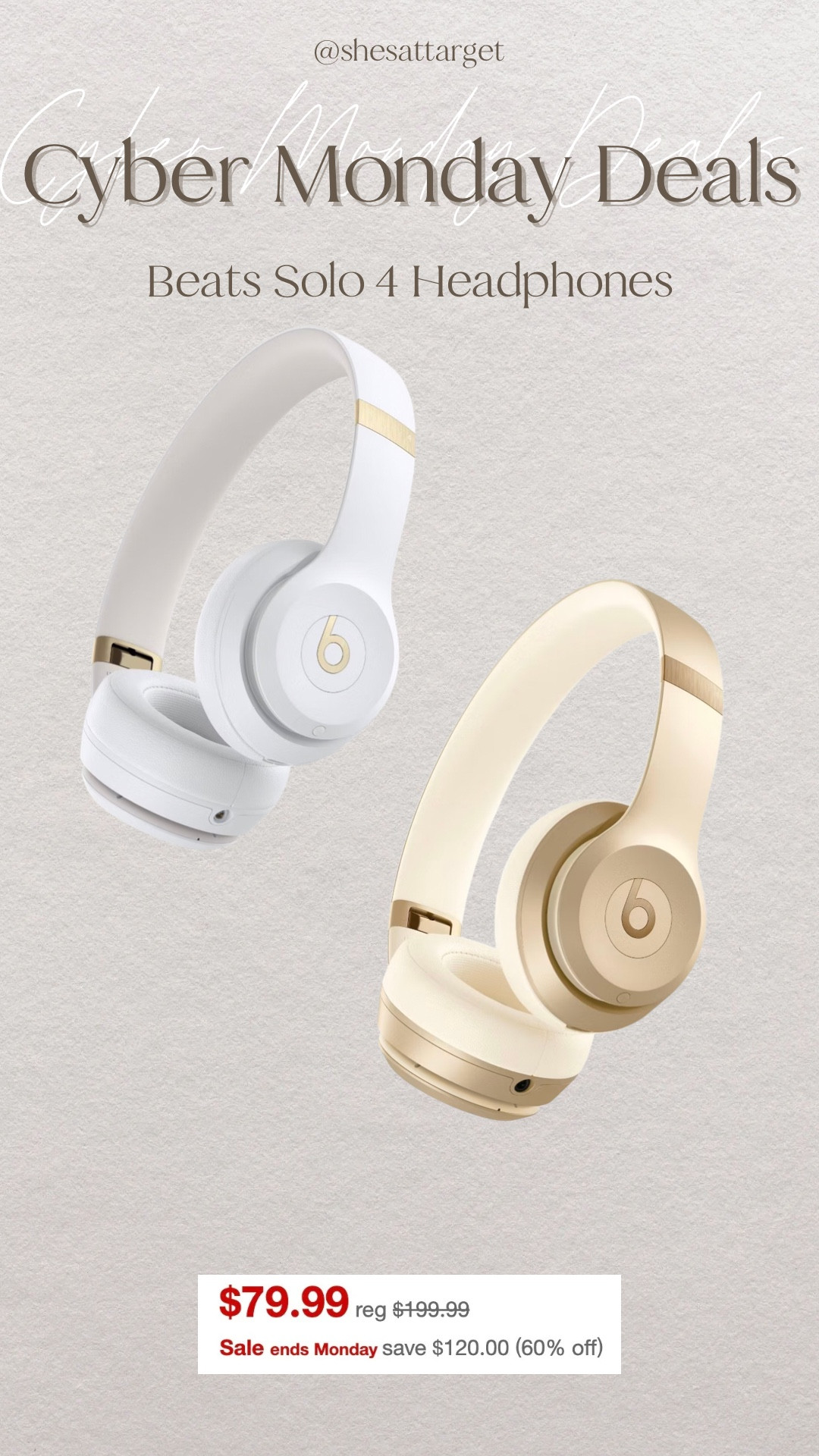 Cyber Monday Deal on beats headphones at Target! 

#LTKHoliday #LTKGiftGuide #LTKCyberWeek