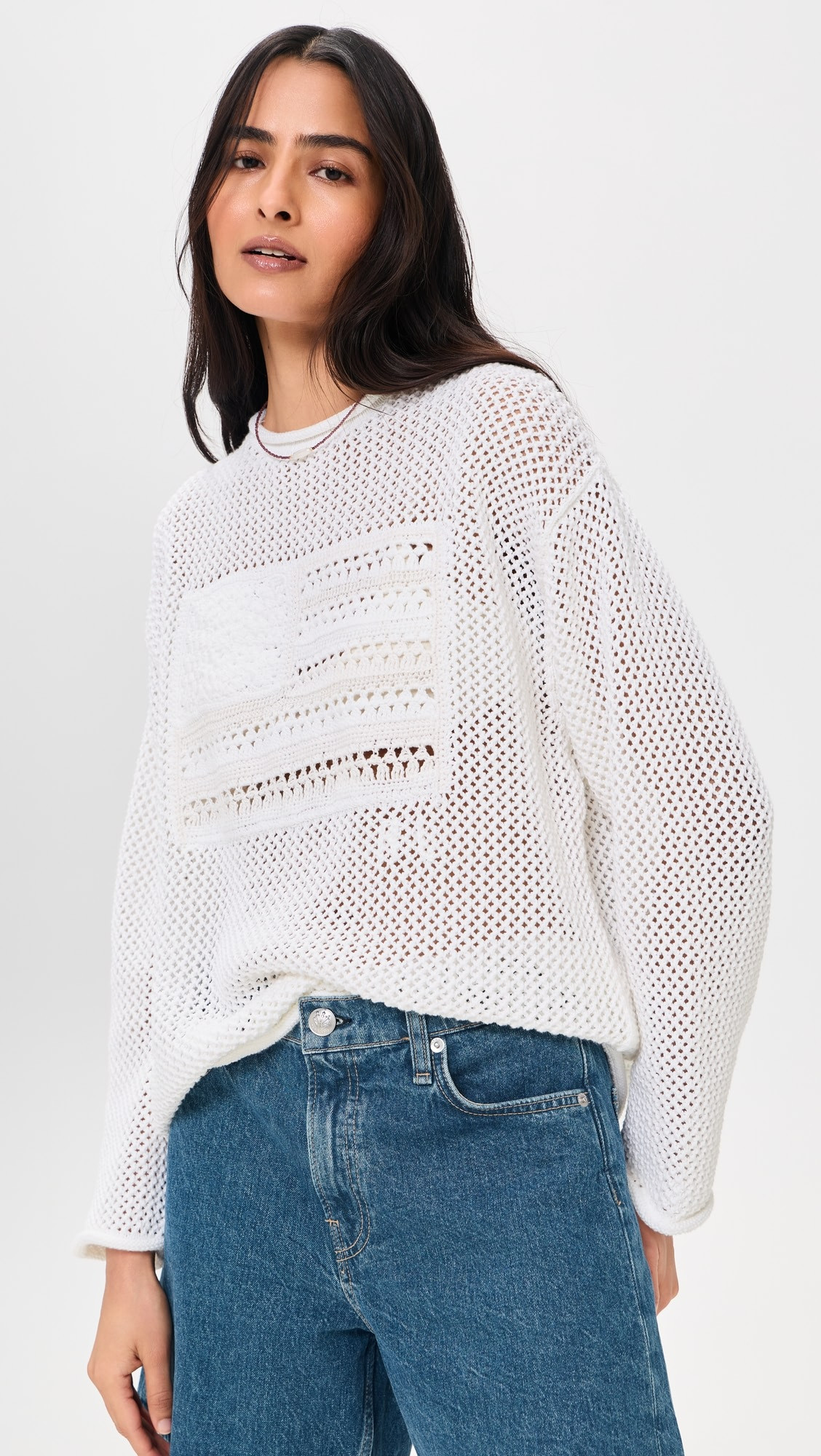 Tonal Flag Sweater | Shopbop