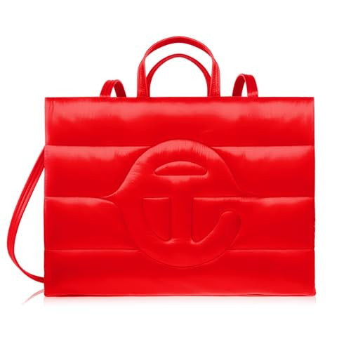 TELFAR Large Puff Shopper - Red | Amazon (US)