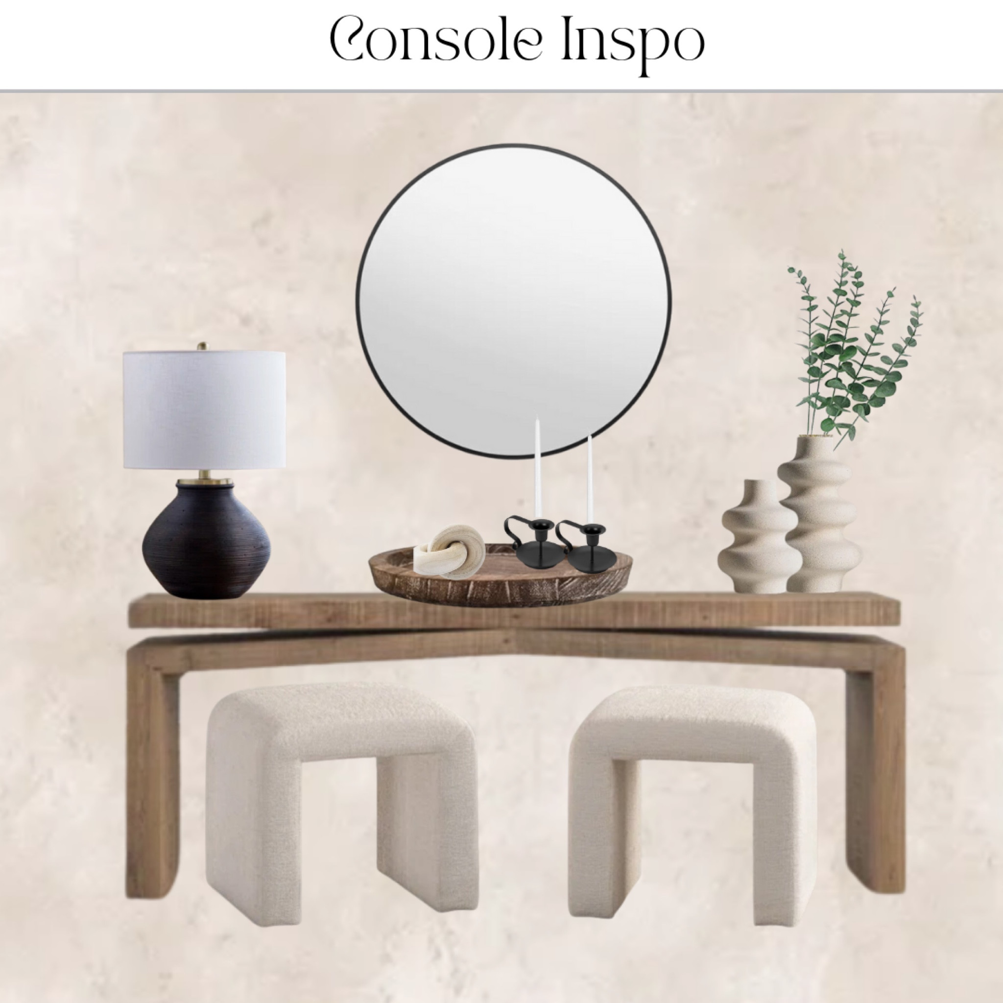 Farmhouse console table inspo 

#consoltable #amazon #wayfair #westelm 