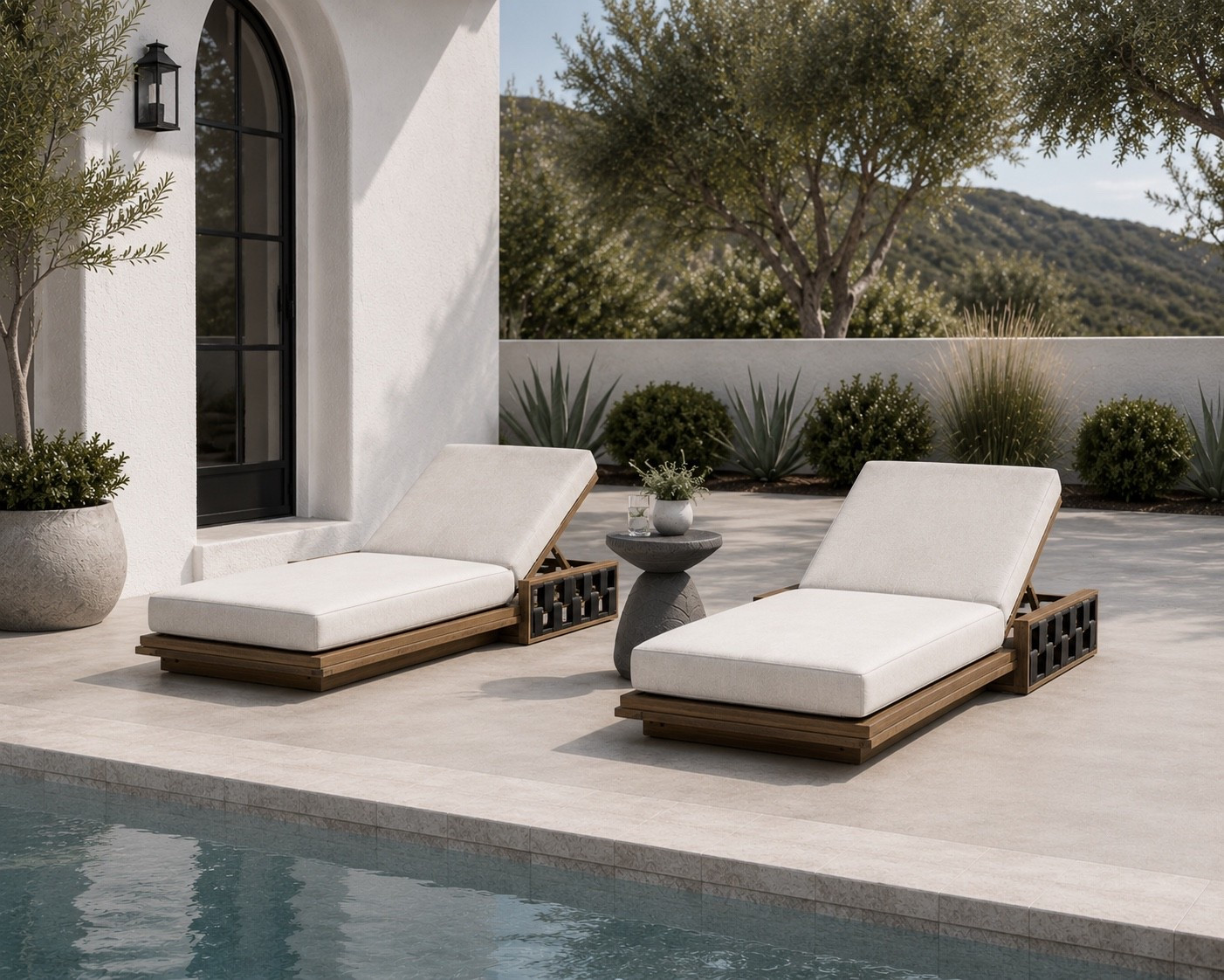 #ad LOVING the sides of these outdoor chaises & this concrete side table from @Wayfair  that are both on sale for Hot Summer Sale! So luxe 😍 #wayfair #wayfairpartner

#LTKHome #LTKSaleAlert