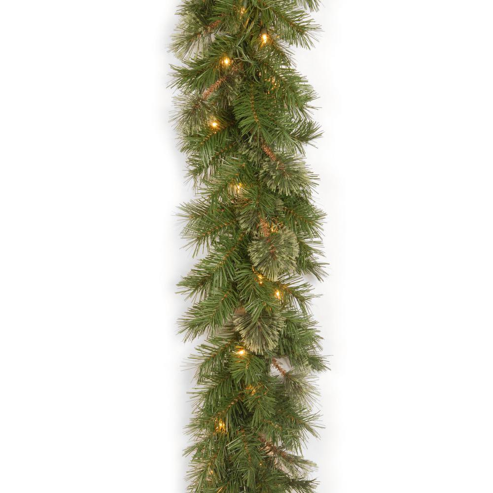 National Tree Atlanta Spruce 9 ft. Garland with Clear Lights | Walmart (US)