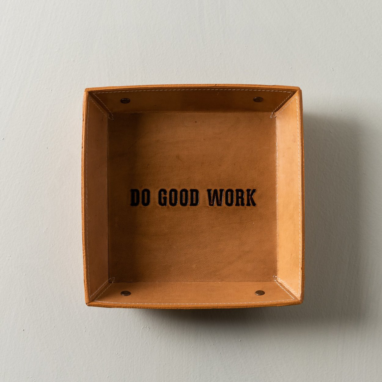 Do Good Work Leather Desk Tray | Magnolia