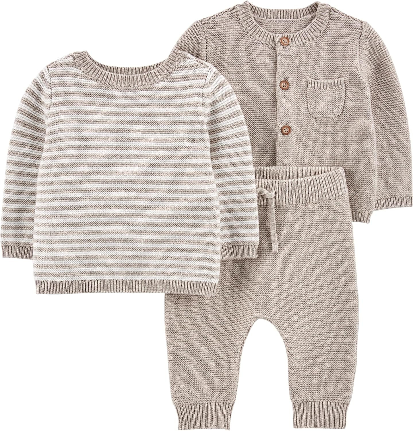Simple Joys by Carter's Baby 3-piece Sweater Set | Amazon (US)