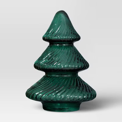 Medium Glass Christmas Tree Green - Threshold™ | Target