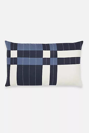 Anchal Patchwork Plaid Lumbar Pillow | Anthropologie (US)