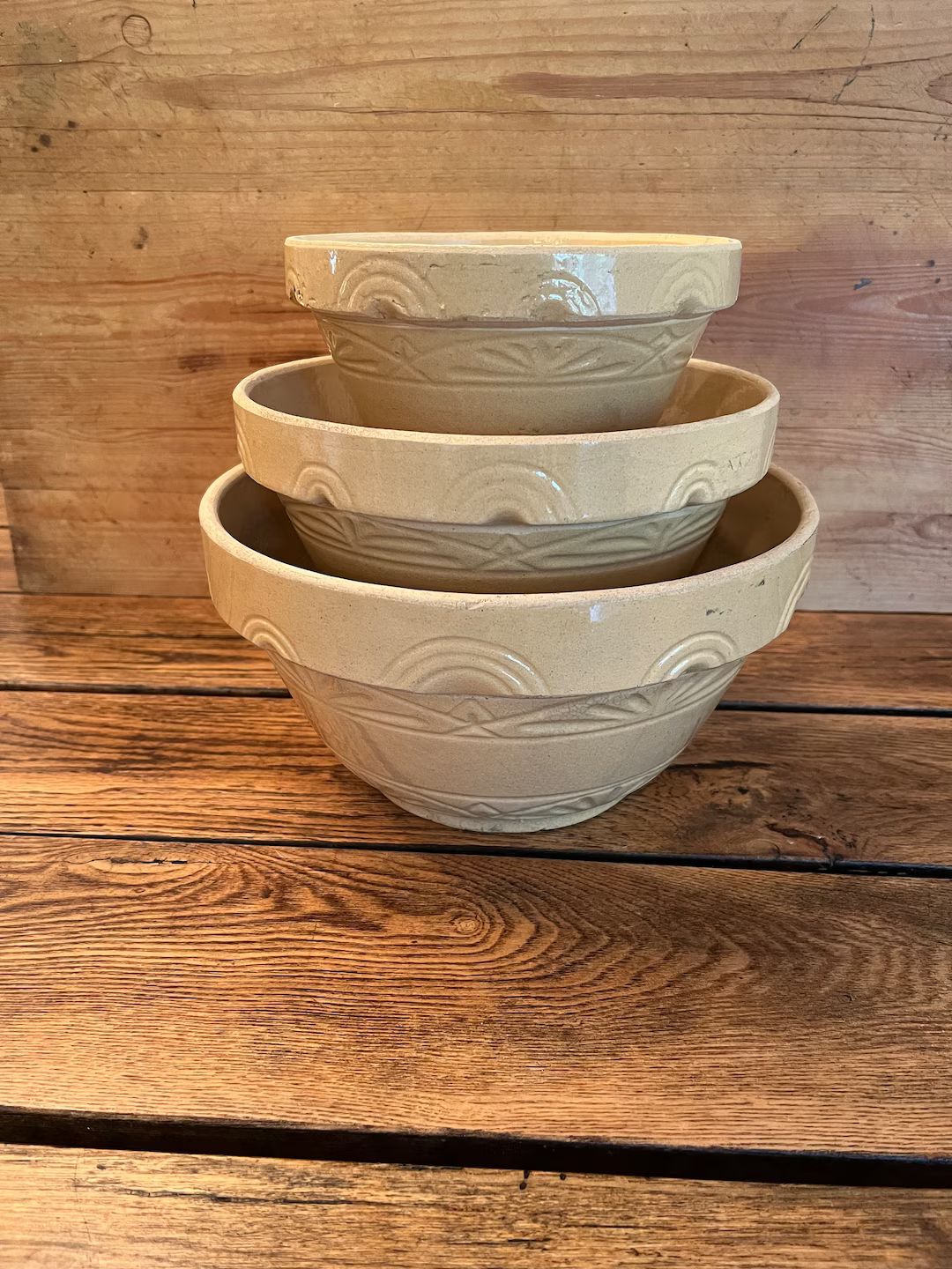 Vintage Yellow Ware Mixing Bowls RRP Co. Stoneware Bowls/Vintage Large Medium Small Robinson, Ran... | Etsy (US)