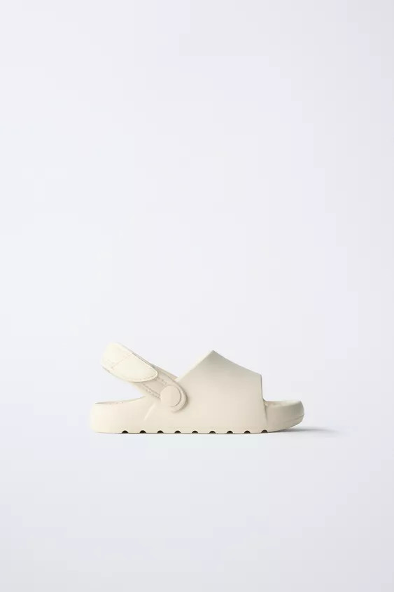 RUBBER SLIDE SANDALS | Zara US
