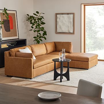 Marin Leather Sectional | West Elm (US)
