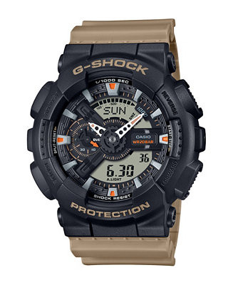 G-Shock Men's Japanese Quartz Black Resin Watch, 51.2mm, GA110TU-1A5 - Macy's | Macy's