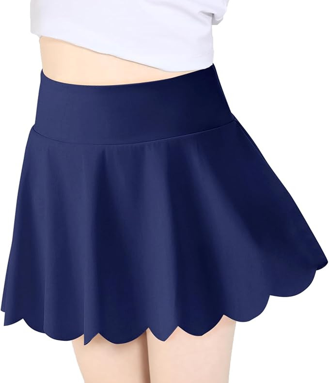 Haloumoning Girls Skorts Flowy Butterfly Athletic Shorts Kids A Line Pleated Tennis Golf Skirts w... | Amazon (US)