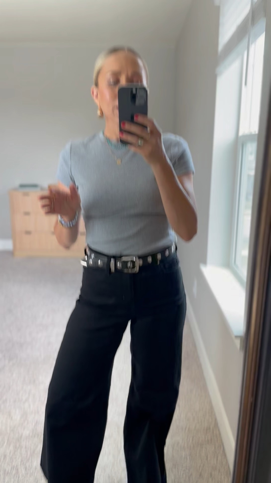 Teacher outfit idea! You can easily throw a blazer or jacket over this one too. 

True to size in everything. 