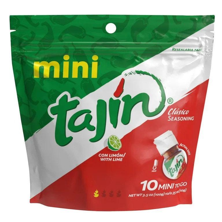 (10 Pack) Tajín® Clásico Seasoning, Mexican Chili Lime Seasoning, 0.35 oz Mini Tajin® Bottles | Walmart (US)