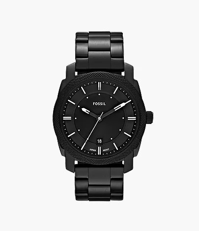 Machine Black Stainless Steel Watch | Fossil (US)