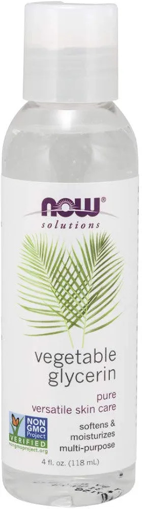 NOW Solutions, Vegetable Glycerin, 100% Pure, Versatile Skin Care, Softening and Moisturizing, 4-... | Amazon (US)