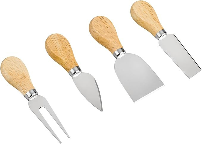 YXChome 4 Cheese Knives Set-Mini Knife, Butter Knife & Fork | Amazon (US)