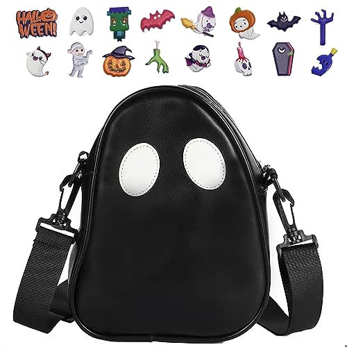 sveter Halloween Purse Cute Ghost Purse for Girls Crossbody Shoulder Bag with Halloween Stickers | Amazon (US)