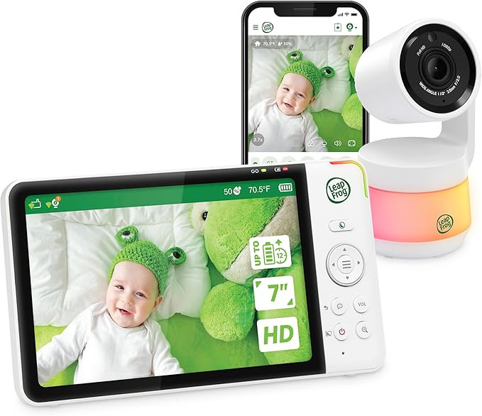 LeapFrog LF930HD Baby Monitor, 7” 720p HD Display,Video Baby Monitor with Camera and Audio, 108... | Amazon (US)