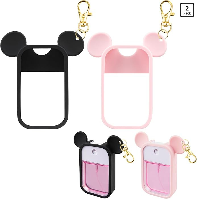 TERPINK 2 Pack Silicone Case Compatible with Touchland Hand Sanitizer Spray 1 fl oz, Mouse Design... | Amazon (US)