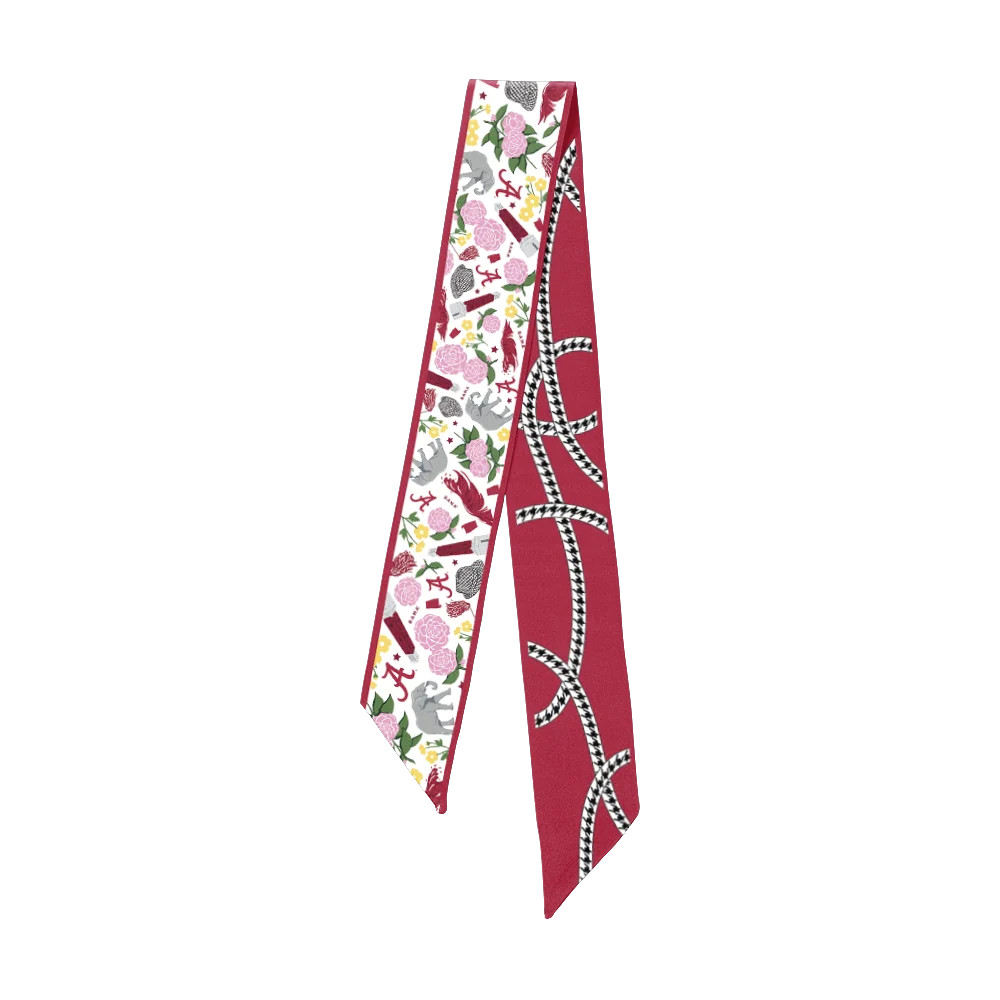 Saturday Silks -  Alabama Crimson Tide Skinny Scarf | Shop.app