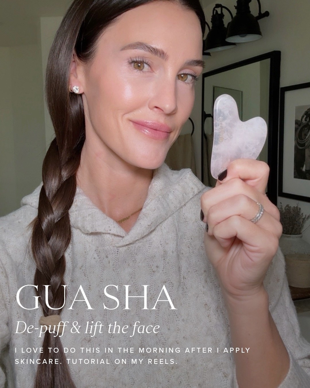Worth the time in the morning! De-puff and lift your face with a simple gua sha routine!

Beauty
Skincare 
Skin 
Oil
Non-toxic 

#LTKBeauty