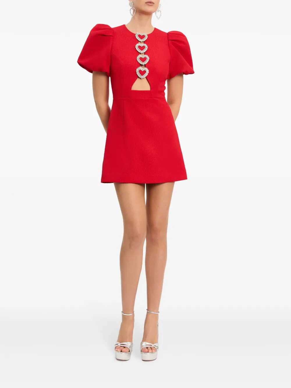 Chiara puff-sleeve minidress | Farfetch Global