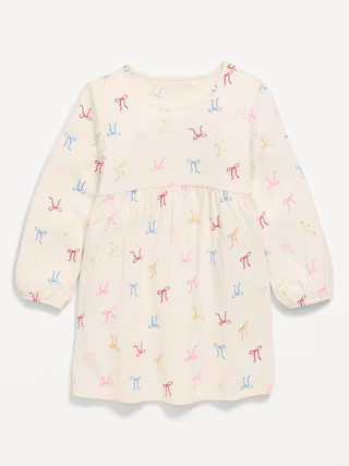 Printed Long-Sleeve Dress for Toddler Girls | Old Navy (US)