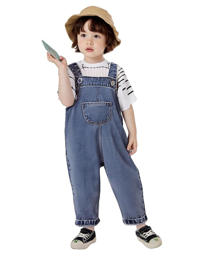 Baby Boy Girl Jean Overalls Toddler Denim Bib Pants Jumpsuit Soft Cute Workwear | Amazon (US)
